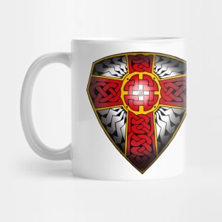 Celtic shield of Saint George. Mug